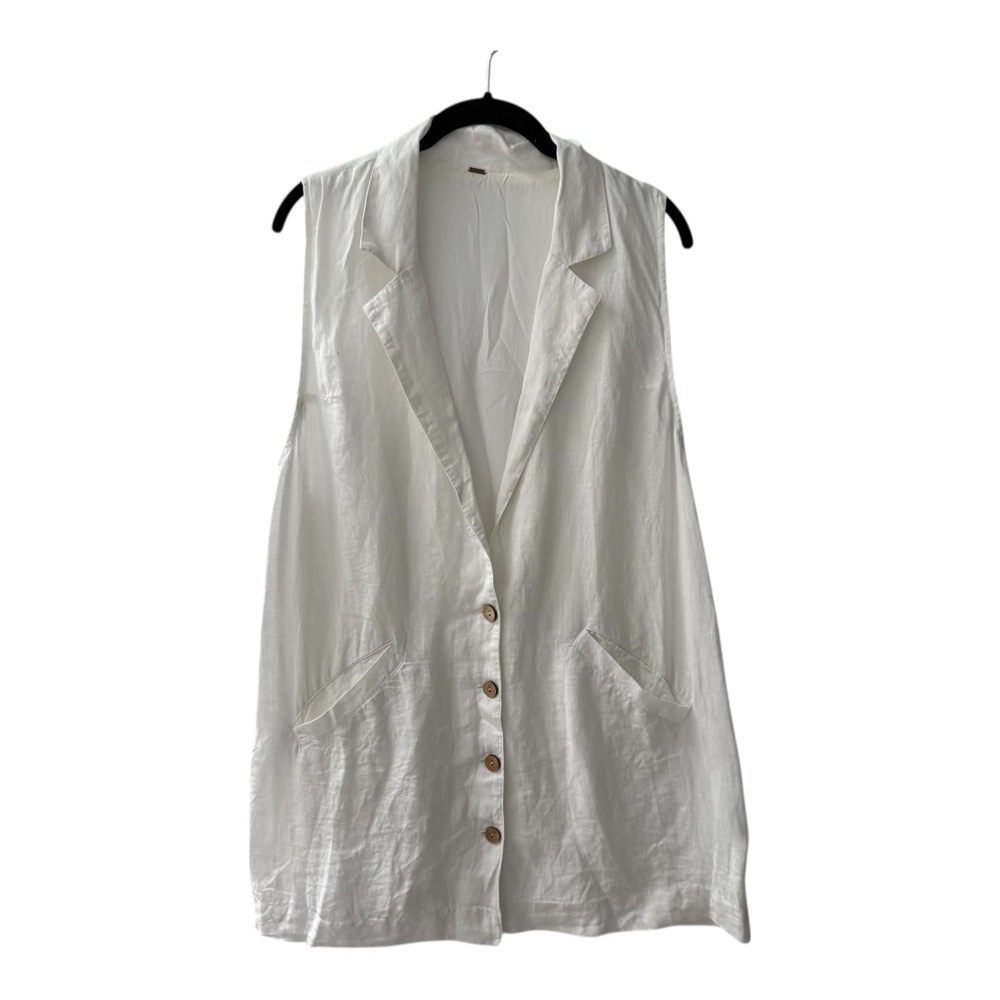 Free People The Nue Mini Dress in White Size S